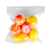 Emballage de viande biodégradable transparent à impression personnalisée, scellant sous vide en plastique nylon pour le stockage des aliments, pochette de cornue, sac sous vide