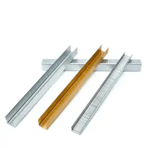 Kuku tembak standar ISO kualitas tinggi 14 seri kuku Sofa OEM dapat disesuaikan 1416 Staples untuk kayu