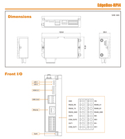 Raspberry Pi CM4 Industrial Auto Mini PLC, Controlador Lógico Programable, Ethernet, USB, RS232, RS485, LPDDR4 RAM, Node-Red, Linux