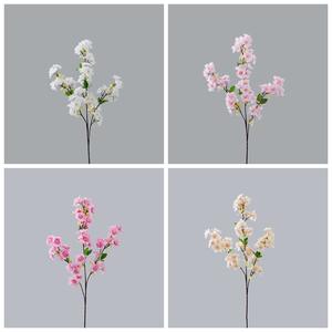Fleur de cerisier à 3 branches, fleur artificielle de cerisier, fabricant de fleurs artificielles, décoration intérieure, mariage, vente en gros de fleurs artificielles - Product Image 3
