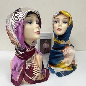 MS-2197 Écharpe de prière instantanée en jersey premium brodé, nouveau <span class=keywords><strong>voile</strong></span> en strass, hijab en soie pour <span class=keywords><strong>femme</strong></span>, collection printemps-automne - Product Image 6