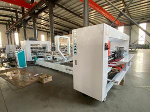 Máquina Guler de carpetas automática accionada eléctricamente para hacer papel/cajas corrugadas para alimentos, bebidas, motor de engranajes químicos - Product Image 5