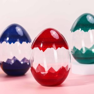 500ml customized print label reusable biodegradable pet beverage egg cute round shape class bottles for juice