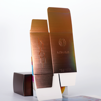 Boîtes de produits cosmétiques de qualité supérieure Boîte en papier pliable avec logo imprimé Boîtes d'emballage pour les soins de la peau