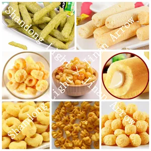 Corn Puff Snack Making Machine Puff Snack Food Equipment / Corn Puff Making Machine / Extended Food Processing Machine