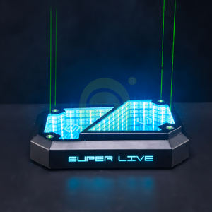 MingXin Barware LED botella glorificador dos niveles botella presentador con espejo infinito - Product Image 3