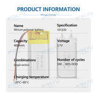 Prix usine YXE Batterie rechargeable semi-solide de haute qualité et haute sécurité YXE101530 UN38.3 Protection PCB certifiée
