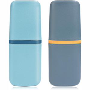 New Beautiful <b>Toothbrush</b> <b>Holder</b> Travel <b>Toothbrush</b> Case <b>Toothpaste</b> <b>Toothbrush</b> Storage Containers Portable Mouthwash Cup Carrier - Product Image 1