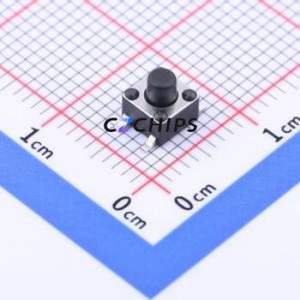 YTS-C015-1F Tactile Switch SMD-4P,4.5x4.5mm Switch Single Pole Single Throw Round Button 1.6N Vertical Mount - Product Image 1
