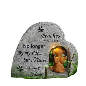 Melek özel köpek mezar ile köpek heykeli headstone
