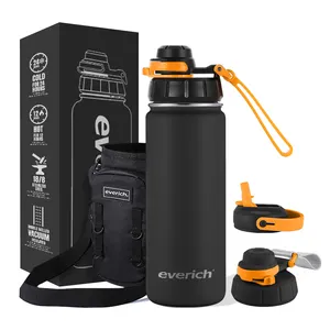 Stay Hydrated Keeps Drinks Cold Hot 12H 32OZ insulated Stainless steel sports water bottles with lock lid