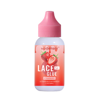 Colle à dentelle parfumée pastèque, adhésif invisible à tenue extrême, colle à dentelle parfumée fraise, spray de fusion pour perruques
