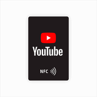 Cartes de visite NFC personnalisées pour les réseaux sociaux, 13,56 MHz, avec paiement et utilisation hôtelière, en PVC, étanches