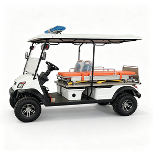 Electric 4 Wheel Medical Emergency Transport Golf <b>Cart</b> With <b>Foldable</b> Stretcher - Product Image 4