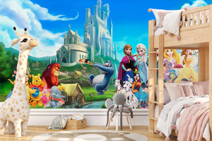 Mural de Pared con Personajes de Dibujos Animados, <span class=keywords><strong>Peter</strong></span> Pan, Princesa, Mickey Mouse, Decoración de Pared para Cuarto de Niños, Dormitorio, Sala de Juegos - Product Image 3