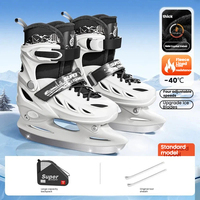 Patins à glace professionnels ajustables pour adultes, hommes, femmes et enfants, idéaux pour les débutants