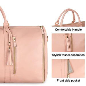 Bolsa de Viaje para Guardar Trajes, Bolsa de Lona de Nailon para Mujer, Plegable, de Gran Capacidad, Equipaje de Mano Multifuncional, Organizador de Viaje Impermeable - Product Image 2