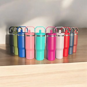 30 oz Water <b>Bottle</b> for a Day's Drinking Vacuum Car Cup Portable Stainless Steel Insulated Water <b>Bottle</b> with Straw - Product Image 2