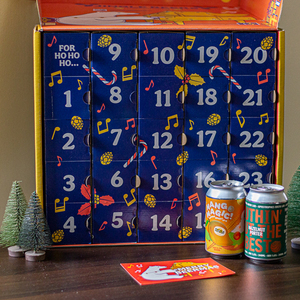Calendrier de l'Avent personnalisé en carton imprimé pour Noël, pour boissons alcoolisées, jus, spiritueux, vin, bière - Product Image 3