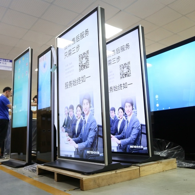 100" 86" 75" 55 Inch Indoor Touch Screen 20 Point Ir Touch Frame Lcd Panel Kiosk Digital Signage and Displays Advertising Kiosk
