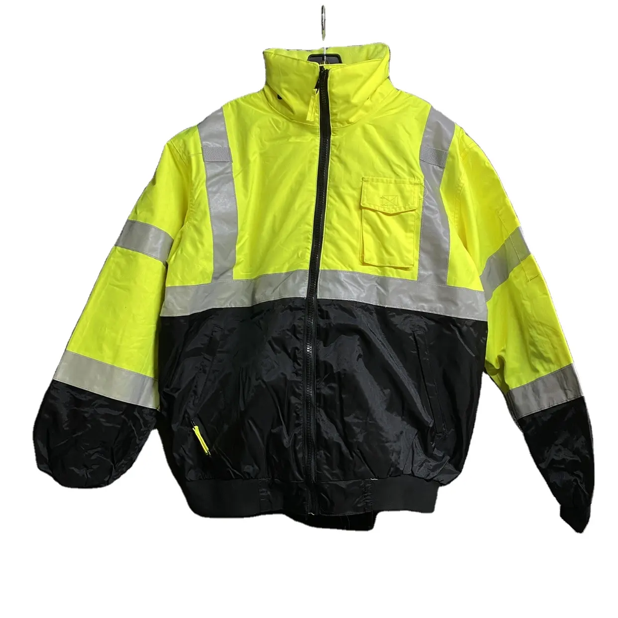 Vêtements de travail de sécurité réfléchissants haute visibilité vêtements de travail de Construction veste polaire Parka respirant imperméable à capuche uniforme de sécurité