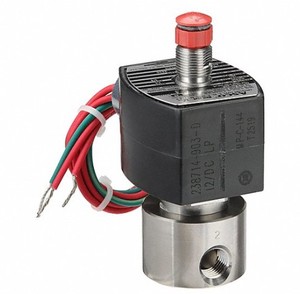 Válvula Solenoide EF8314G301 24VDC 3/2 Universal NPT 1/4" de Acción Directa de Latón NC para Aire y Agua Industrial - Product Image 1