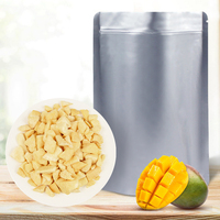 Morceaux de mangue lyophilisés naturels en vrac, sans sucre, pour garniture de yaourt, céréales, bubble tea