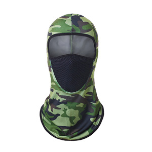 Couvre-chef en maille pour cyclisme, Lycra, soie glacée, protection solaire, masque facial respirant, unisexe, pour l'extérieur, toutes saisons - Product Image 1