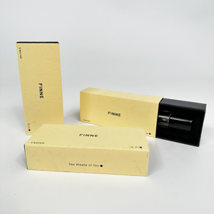 Custom Logo Luxury Drawer Sliding <b>Gift</b> <b>Box</b> with Embossing <b>Black</b> Foil Stamping Sponge Lining for Cosmetic Perfume Packaging - Product Image 1
