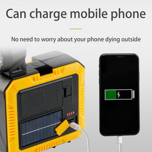 Lampada Portatile Multifunzione a Tre Sorgenti Luminose per Casa, Campeggio Esterno, Emergenze, Power Bank <span class=keywords><strong>con</strong></span> <span class=keywords><strong>Ricarica</strong></span> <span class=keywords><strong>Solare</strong></span> - Product Image 6