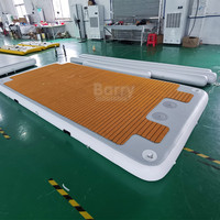 Plateforme flottante gonflable pour jeux d'eau, Yacht, bateau, île