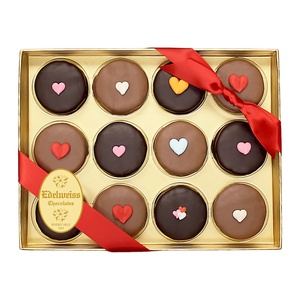Pacco regalo fatto a mano <span class=keywords><strong>di</strong></span> san valentino pacchetto trasparente 12 pezzi scatole <span class=keywords><strong>di</strong></span> imballaggio per biscotti <span class=keywords><strong>Oreo</strong></span> ricoperte <span class=keywords><strong>di</strong></span> <span class=keywords><strong>cioccolato</strong></span> - Product Image 1