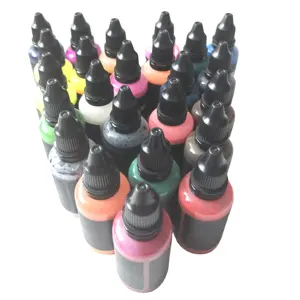 Airbrush Cat akrilik 24 warna, Set Airbrush Cat mini kecil airbrush Cat Semprot booth