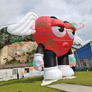 Opblaasbare Reclame Stripfiguren Gigantische Aangepaste Springkussens Mascotte Opblaasbare Hart Persoon Model