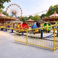 Manège Mini Escargot Rotatif pour Enfants, Attractions de Fête Foraine pour Jardin