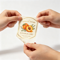 Étiquette personnalisée en feuille d'or pour pot de miel ou de confiture, autocollant imperméable pour emballage de miel et de confiture de fruits