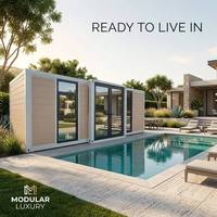 Cymdin – Capsule spatiale modulaire préfabriquée portable, maison/appartement, salle de bain en acier étanche pour hôtel, villa, bureau, bâtiment