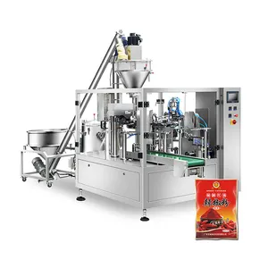 Machine automatique multifonctionnelle d'emballage de poudre de curry pour sachets scellés au dos de 100L