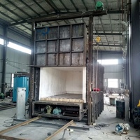 Four à haute résistance thermique pour la poterie, contrôle automatique PID, en promotion, avec chariot, pièces en acier et traitement thermique des bobines de fil