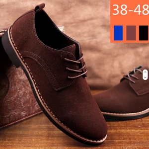 Mens British Style Business Casual Shoes in <b>Plus</b> <b>Size</b> Knit <b>PVC</b> with Frosted Anti-Slip Lace-Up Closure TPU Midsole Autumn Loafers - Product Image 3