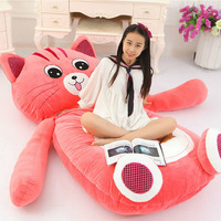 Vente en gros énorme oreiller de lit en forme d'ours en peluche-coussin de sol pour la décoration de la chambre des enfants, canapé de sieste pour bébé