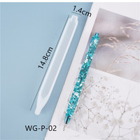 AK DIY Crystal Pen Résine Époxy Artisanat Moules Moules en Silicone pour Résine Art Fournitures Moules Moules à Bille Faits à la Main Outils de Gâteau
