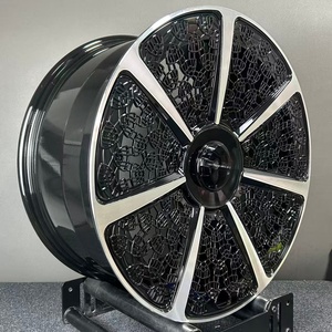 Rines Personalizados de Aleación de Aluminio Forjado de 18-24 Pulgadas, 5x112 5x120, Multirradio, Negros y Dorados, para Mercedes <span class=keywords><strong>Maybach</strong></span> Clase S <span class=keywords><strong>GLS</strong></span> SUV - Product Image 3