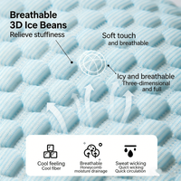 Tapis rafraîchissant pour animaux de compagnie pour l'été, lavable en machine, avec technologie Ice Bean, pour chats et chiens