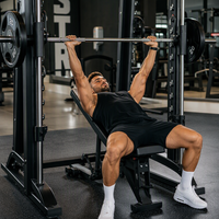 Machine Smith de qualité commerciale tout-en-un pour la maison - Rack de musculation multifonctionnel avec système de croisement de câbles haut/bas