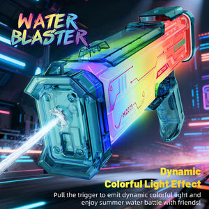 Nueva Pistola de Agua Eléctrica con Luz y Sonido Dinámicos y Coloridos, Disparo Automático de Alta Presión, Juguete de Batalla de Agua de Verano para Niños - Product Image 1