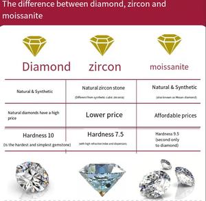 D colore VVS Moissanite dichiarazione <span class=keywords><strong>rosario</strong></span> da sposa collana laboratorio coltivato diamante con placcatura in <span class=keywords><strong>argento</strong></span> <span class=keywords><strong>catena</strong></span> di rodio - Product Image 6