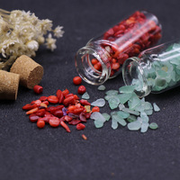 Irrégulier Jade Cristal Agate Galet Souhaitant Bouteille Dérive Bouteille Feng Shui Pierre Démagnétisant Cristal Galet