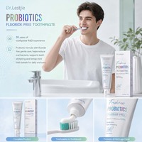 Dentifrice Probiotique Marque Blanche OEM Sans Fluor Soin Doux Blanchissant Menthe Haleine Fraîche Soin Bucco-dentaire Quotidien Sans Produits Chimiques 120g