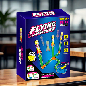 3 liên tiếp chân dậm đèn tăng vọt phóng tên lửa Đồ chơi ngoài trời giải trí thể thao đồ chơi cho trẻ em bay tên lửa - Product Image 3